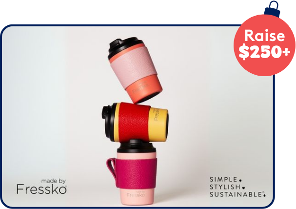 3 Made by Fressko cups stacked on top of each other 3 Made by Fressko cups stacked on top of each other