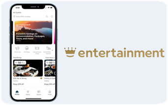 iphone showing the Entertainment app