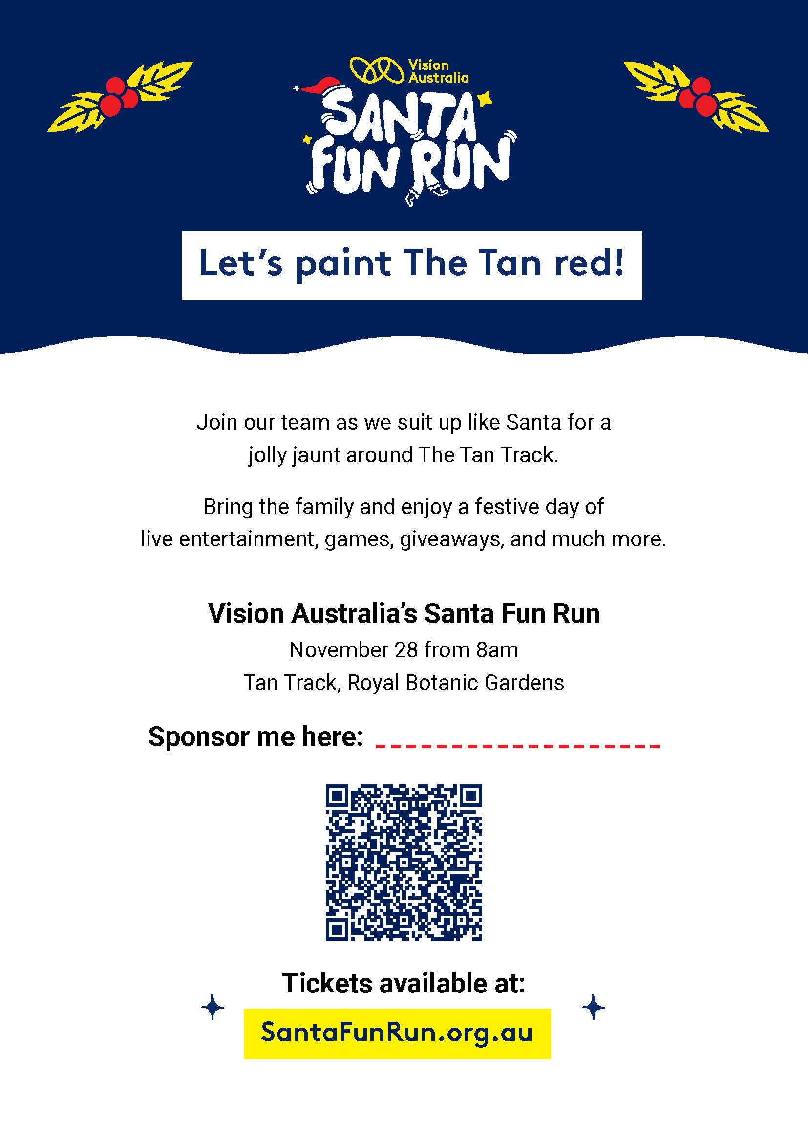 Santa Fun Run Poster - Join our Team