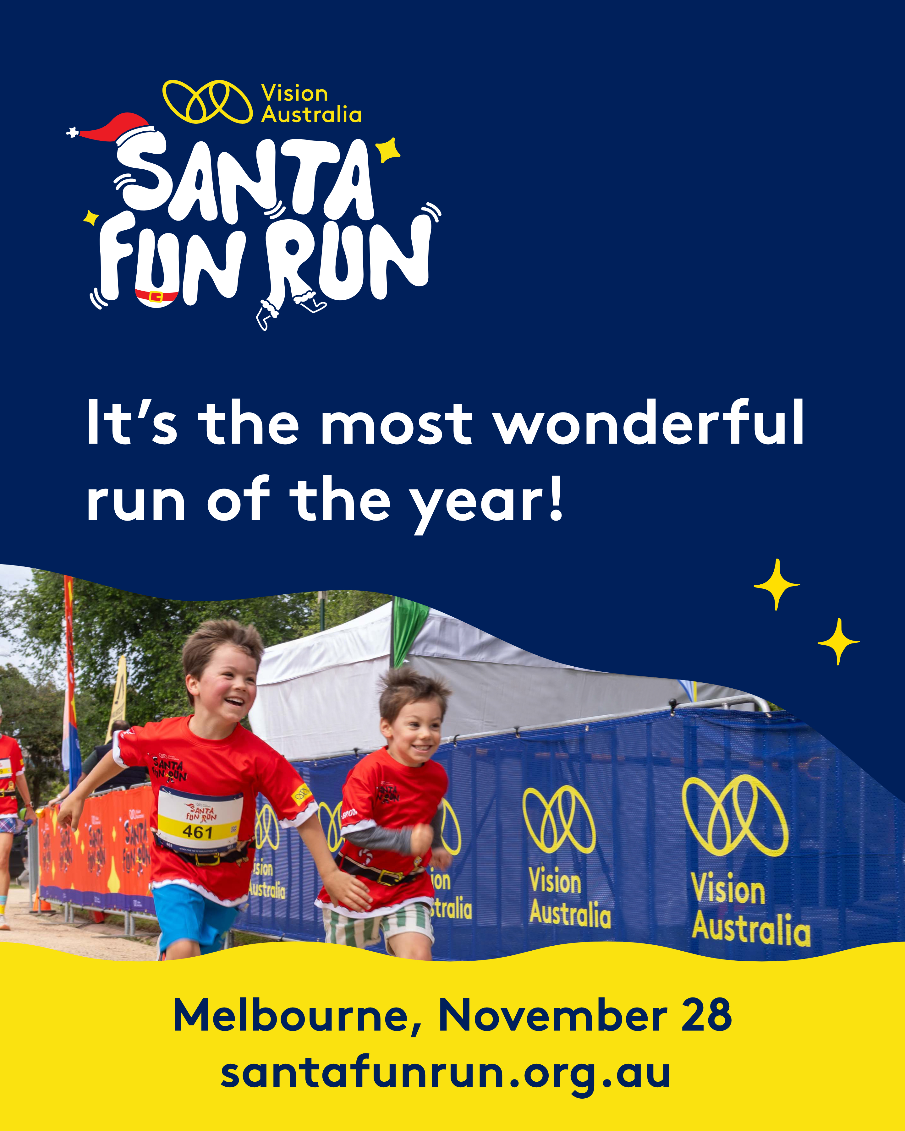 Santa Fun Run Social tile - Wonderful run