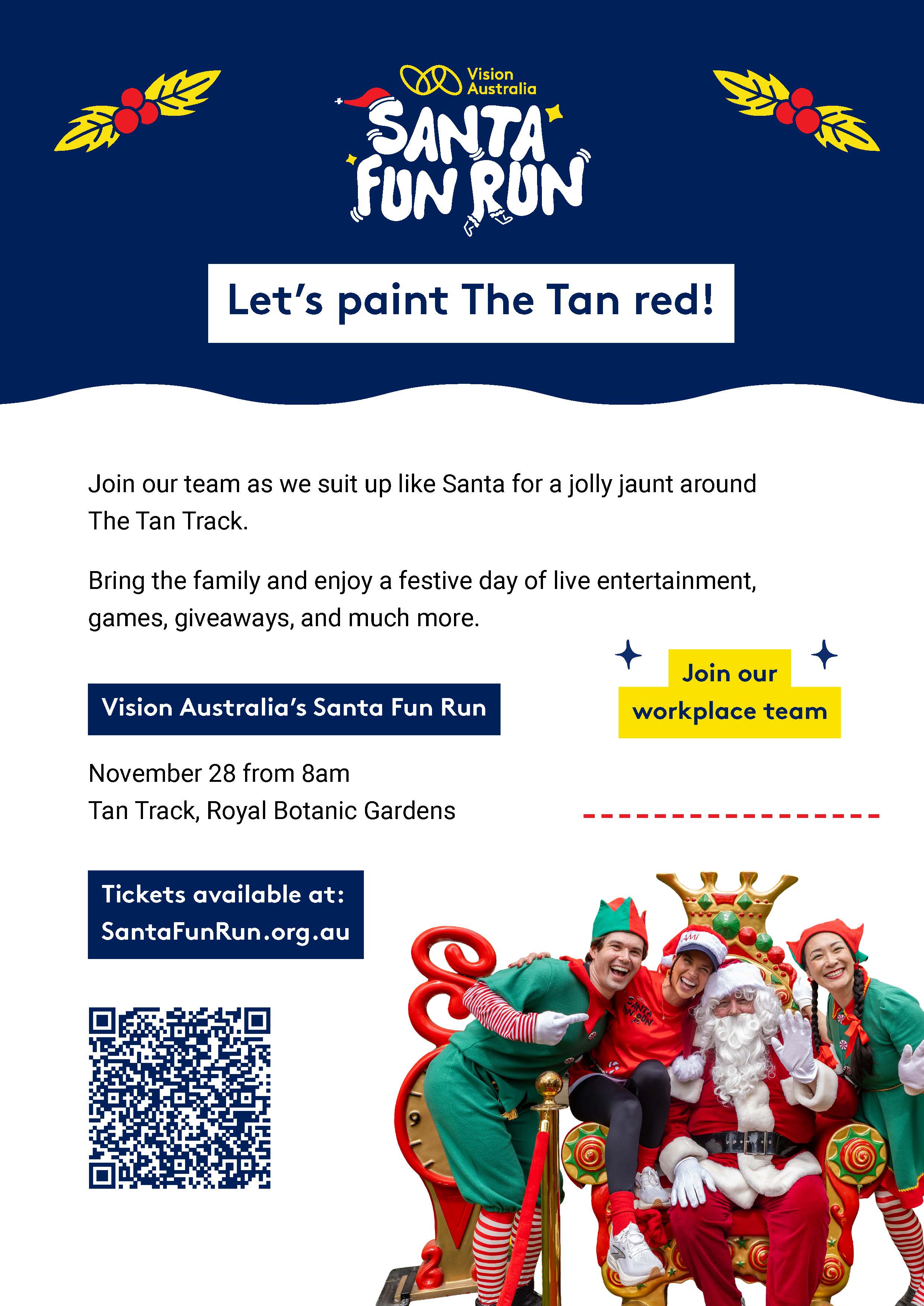 Santa Fun Run Poster - Corporates