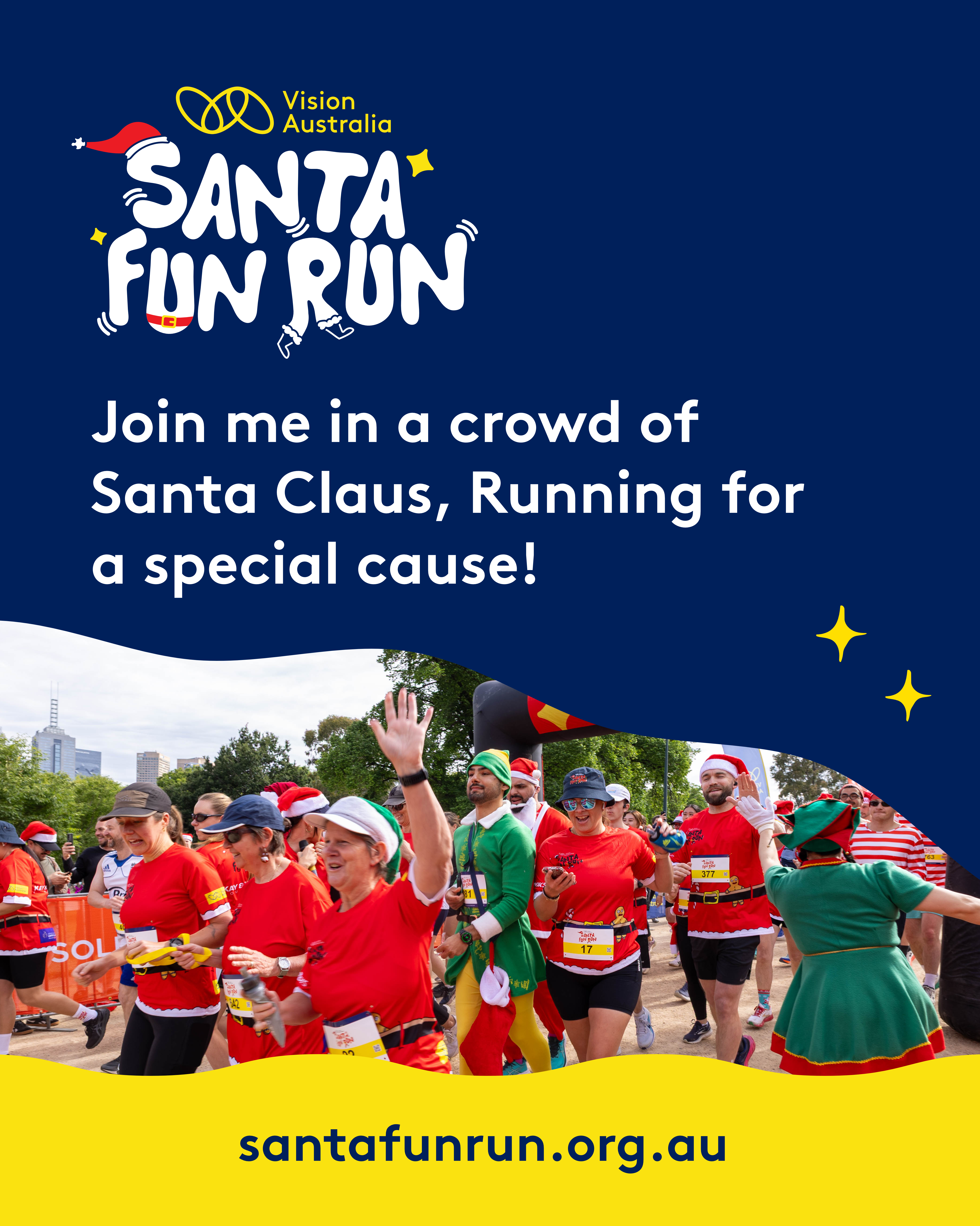 Santa Fun Run Social tile - Join me